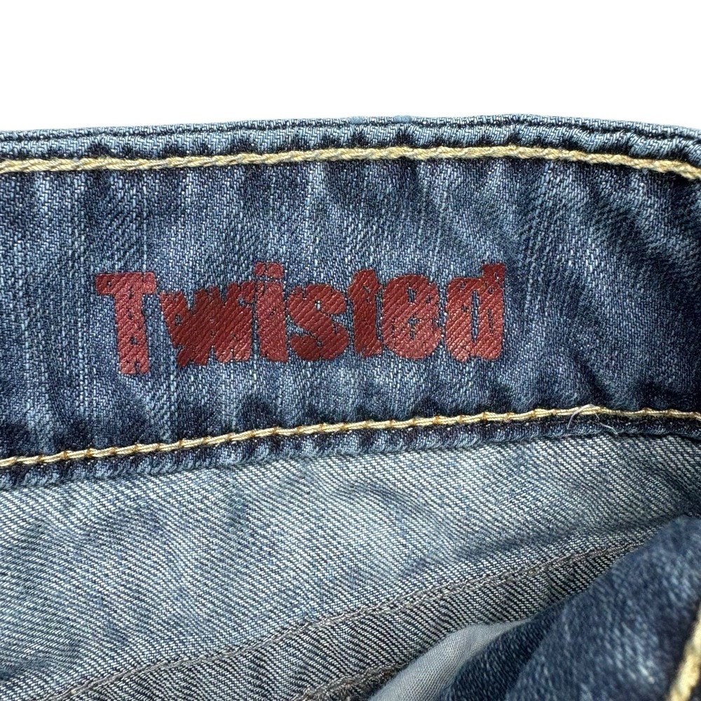 Silver Womens Jeans 28 Twisted Bootcut Low Rise Medium Wash Y2K - Picture 6 of 12